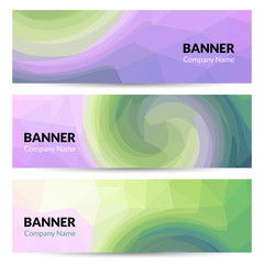 Wall Mural - Abstract banners set design template