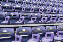 Purple Stadium Seats Angle View