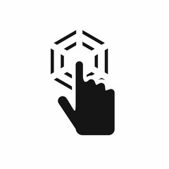 Poster - Click icon, simple style