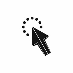Poster - Click icon, simple style