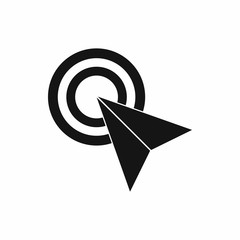 Poster - Click icon, simple style