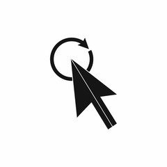 Poster - Click icon, simple style