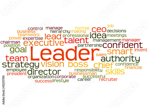 Leader Word Cloud Concept 9 Kaufen Sie Diese Illustration
