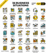 Business situations icons