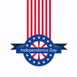 stylish american independence day design