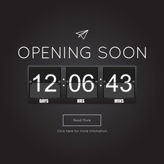 Wall Mural - Opening Soon for website template