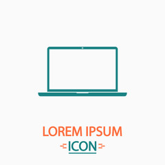 Poster - Laptop computer symbol