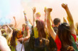 © BY-_-BY - Blurred dancing people no the annual holi festival