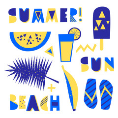 Sticker - Summer Design Elements