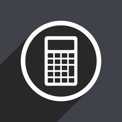 Poster - Gray flat design vector icon