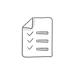 Canvas Print - Shopping list sketch icon.