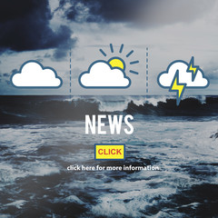 news communication connection information concept