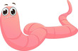 cute worm cartoon