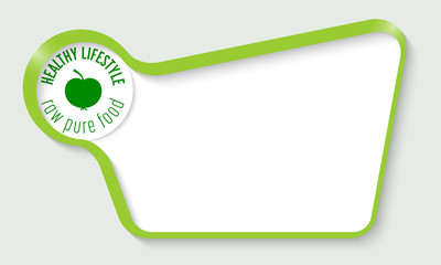 Poster - Vector abstract box for your text and icon of lifestyle