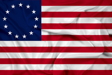 Wall Mural - Waving Betsy Ross Flag