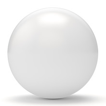 3d White Sphere
