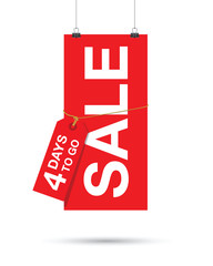 Wall Mural - four day sale sign poster