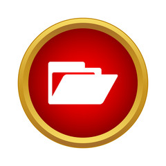 Poster - Folder icon, simple style