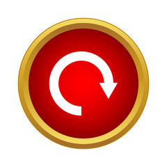 Poster - refresh icon, simple style