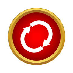 Poster - Reload icon, simple style
