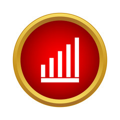Poster - Graph icon, simple style