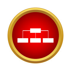 Poster - Structure icon, simple style