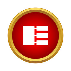 Poster - Hierarchy icon, simple style