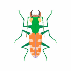 Poster - Bug icon, cartoon style