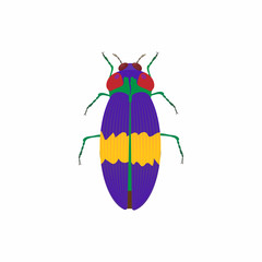 Poster - Bug icon, cartoon style