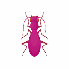 Poster - Bug icon, cartoon style
