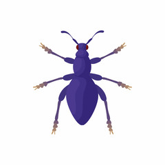 Poster - Bug icon, cartoon style