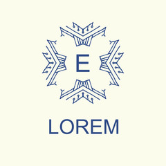 Wall Mural - set of elegant monogram design. vector illustration.