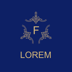 Wall Mural - set of elegant monogram design. vector illustration.