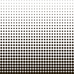 Wall Mural - halftone dots, black dots on white isolated background