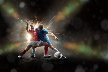 Wall Mural - soccer players in action