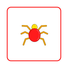 Sticker - Spider icon, simple style