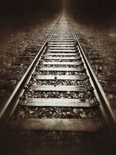 Diminishing Perspective Of Railway Tracks