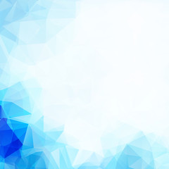 Aufkleber - Abstract blue transparent futuristic background