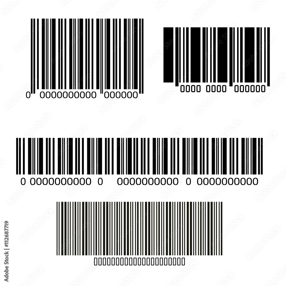 Vector de Stock bars code design | Adobe Stock