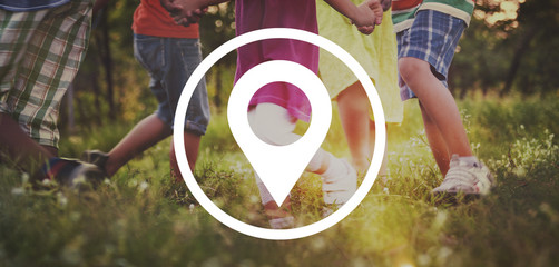 Poster - Location Destination Navigation Pointer Concept