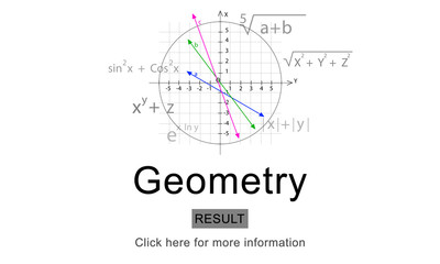 Equation Formula Geometry Calculation Concept