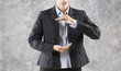 © 88studio - gesture of businesswoman hand holding something