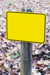 Sticker - blank sign with space for text