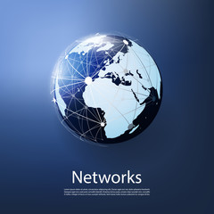 Poster -  Global Networks - Creative Design Illustration for Your Business