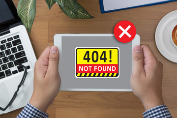 Poster - Not Found 404 Error Failure Warning Problem
