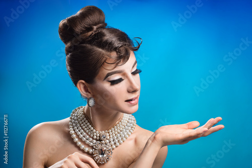 Fotografia, Obraz The girl looked like a well-known movie actress