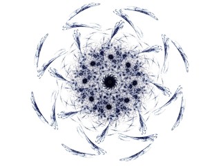 Poster - geometry of space series. visually attractive backdrop made of conceptual grids curves and fractal e