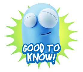 Fototapete - 3d Illustration Laughing Character Emoji Expression saying Good