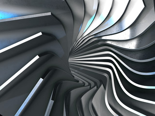 Aufkleber - Abstract 3d rendering of gold surface.3d rendering.