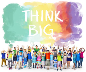 Poster - Think Big Attitude Creative Inspiration Optimism Concept